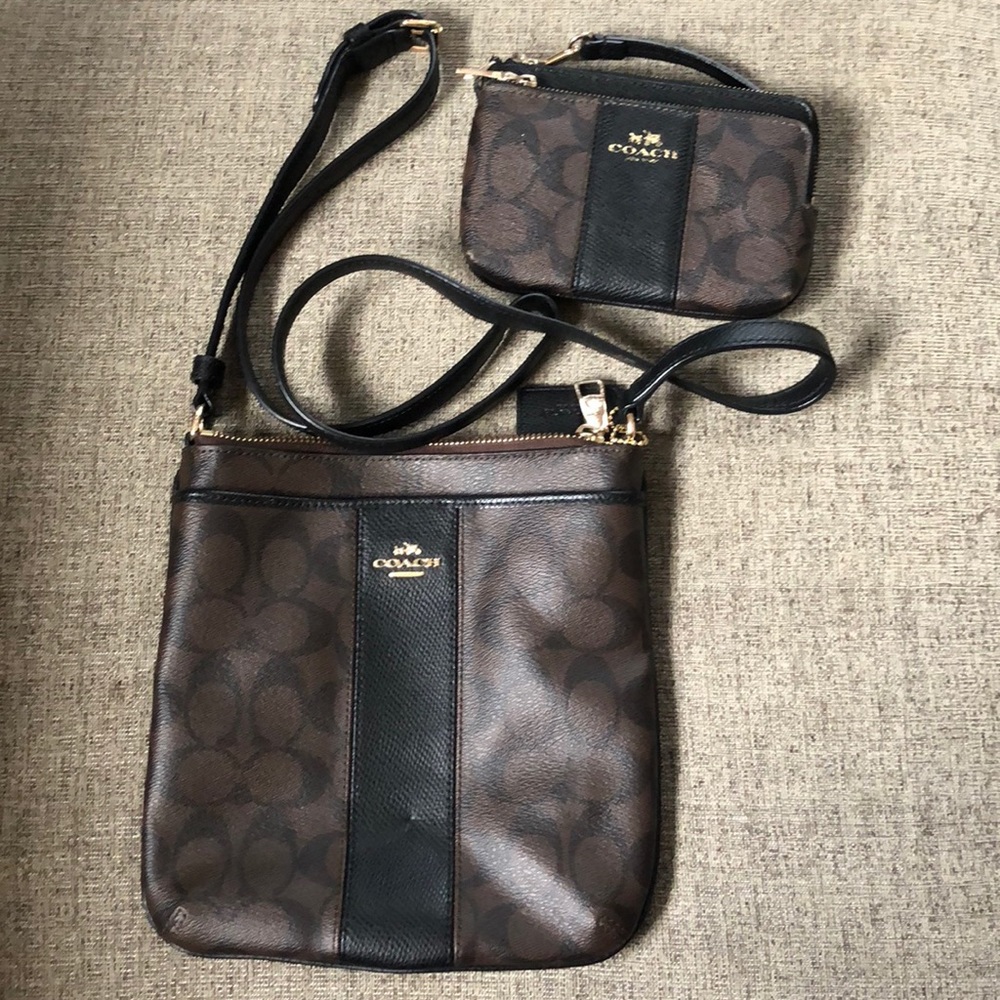 Coach bag and matching wallet